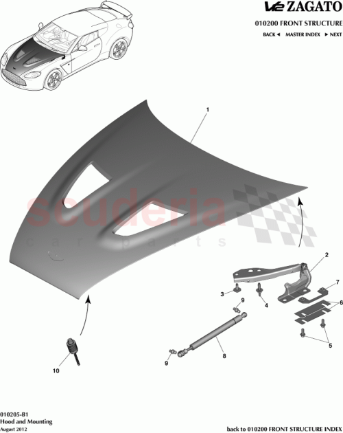 Part Diagram for Aston Martin CY83-16612-BA