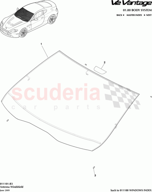 Part Diagram for Aston Martin 8G33-76-10657