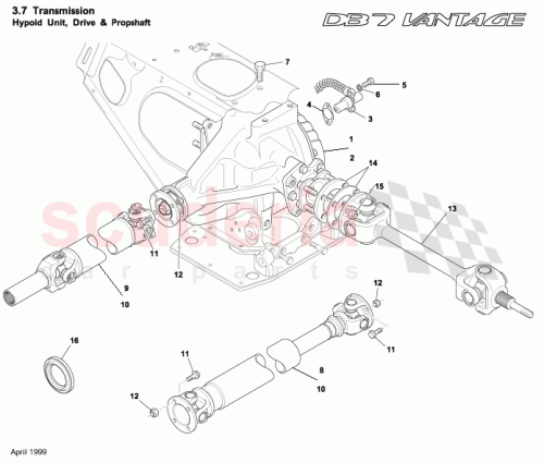 Part Diagram for Aston Martin 699319