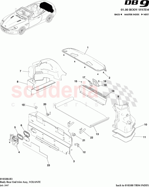 Part Diagram for Aston Martin 4G43-L40170-AA