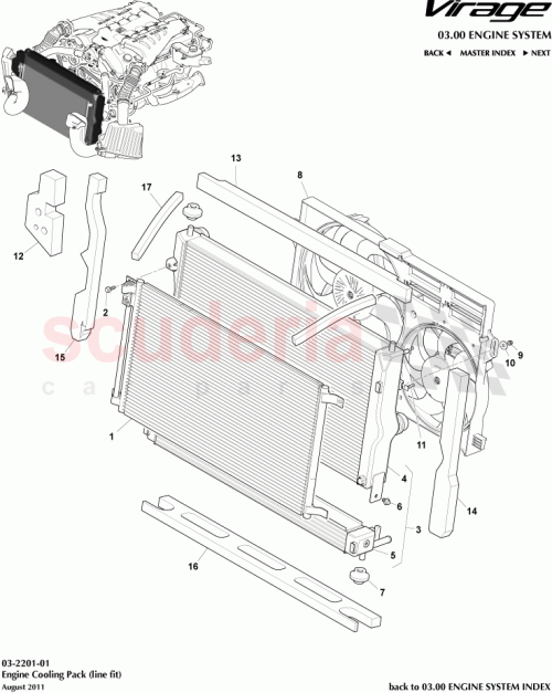 Part Diagram for Aston Martin CG43-F8B171-AA