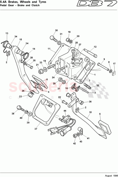Part Diagram for Aston Martin 6G33-27328-AA