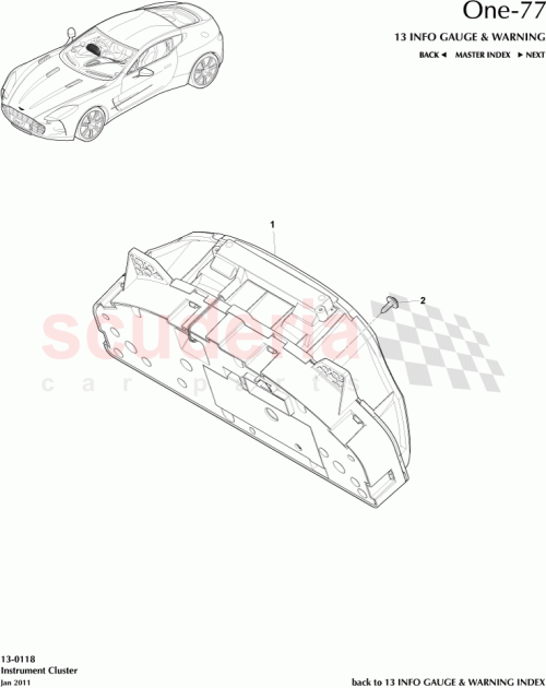 Part Diagram for Aston Martin AY93-10849-DA