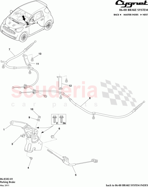 Part Diagram for Aston Martin 84550-16060
