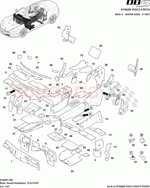 Part Diagram for Aston Martin AD33-L27746-AC