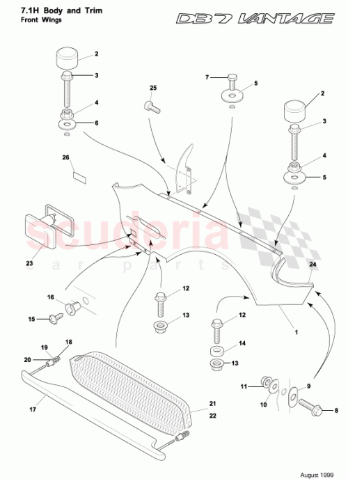 Part Diagram for Aston Martin 32-85306