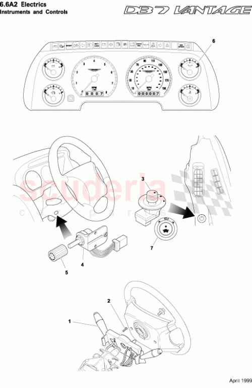 Part Diagram for Aston Martin 37-121674-AB