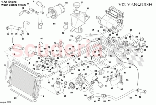 Part Diagram for Aston Martin 1R12-892448-AC