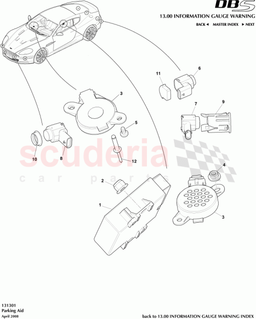 Part Diagram for Aston Martin 8D3315K871BA