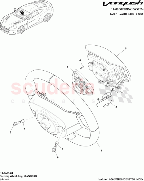 Part Diagram for Aston Martin CD33-3600-EBW
