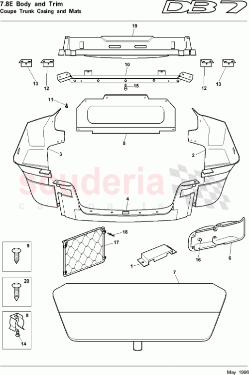 Part Diagram for Aston Martin 83-123841-AA