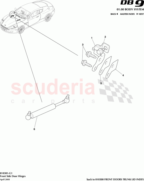 Part Diagram for Aston Martin 4G43-22817-AC