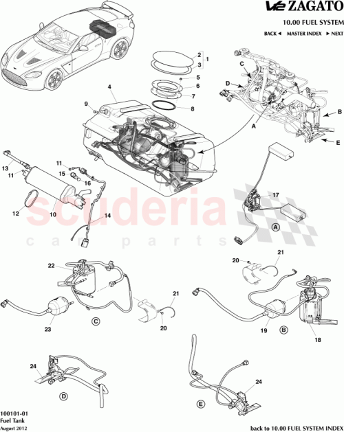 Part Diagram for Aston Martin BG43-4090-AA