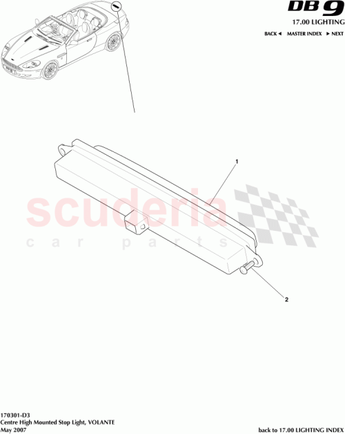 Part Diagram for Aston Martin 4G43-13N408-BE