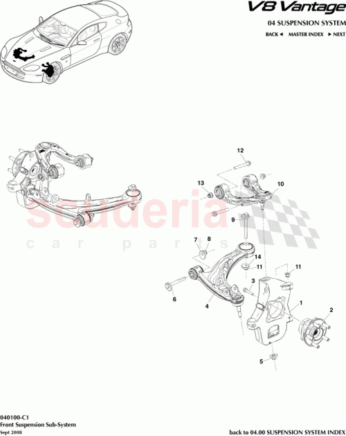 Part Diagram for Aston Martin BG33-3K186-AA