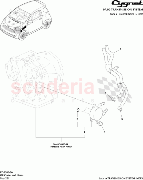 Part Diagram for Aston Martin 90105-W0112