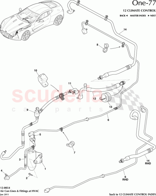 Part Diagram for Aston Martin 12023-03-8134-AE