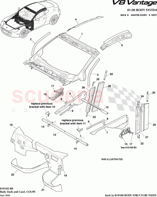 Part Diagram for Aston Martin 6G3315111AB