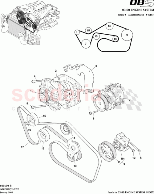 Part Diagram for Aston Martin 8G43-10A346-BA