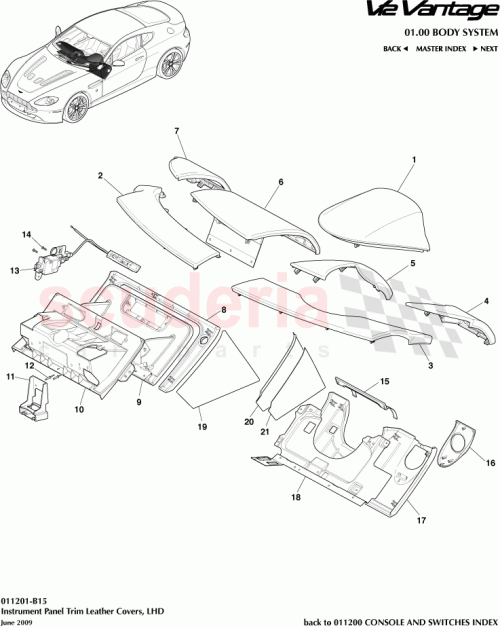 Part Diagram for Aston Martin 6G33-C043C54-CFW