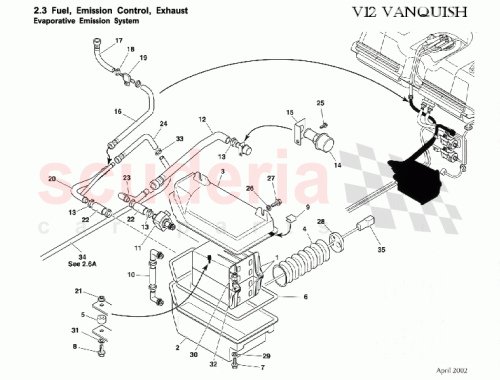 Part Diagram for Aston Martin 1R12-340701-AH