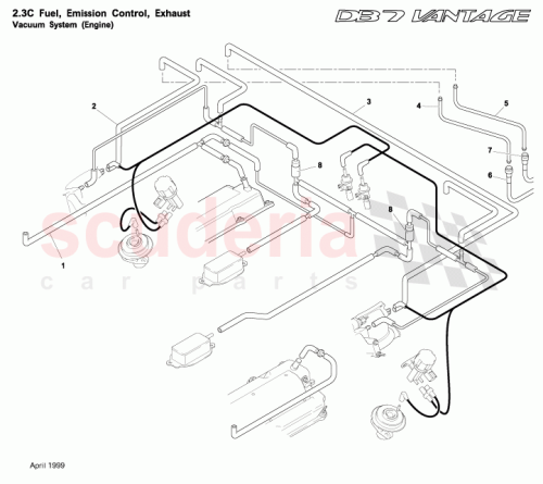 Part Diagram for Aston Martin 33-123061-AB