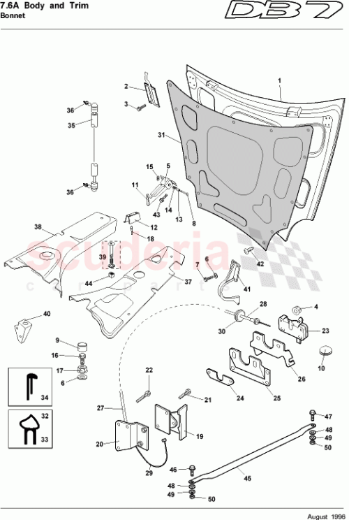 Part Diagram for Aston Martin 85-83867