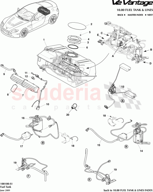 Part Diagram for Aston Martin 6G33-4090-AA