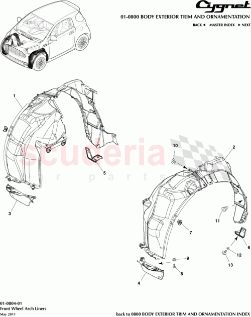 Part Diagram for Aston Martin 90467-07214