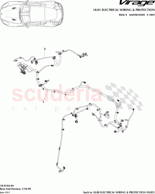 Part Diagram for Aston Martin CG43-15B484-AB