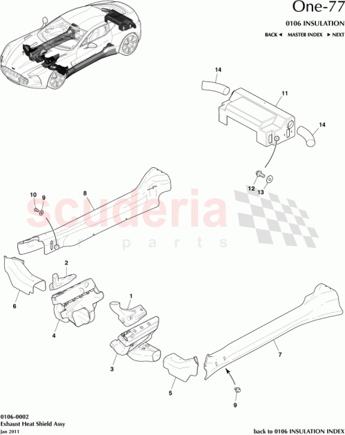 Part Diagram for Aston Martin 12023-03-8093-AC