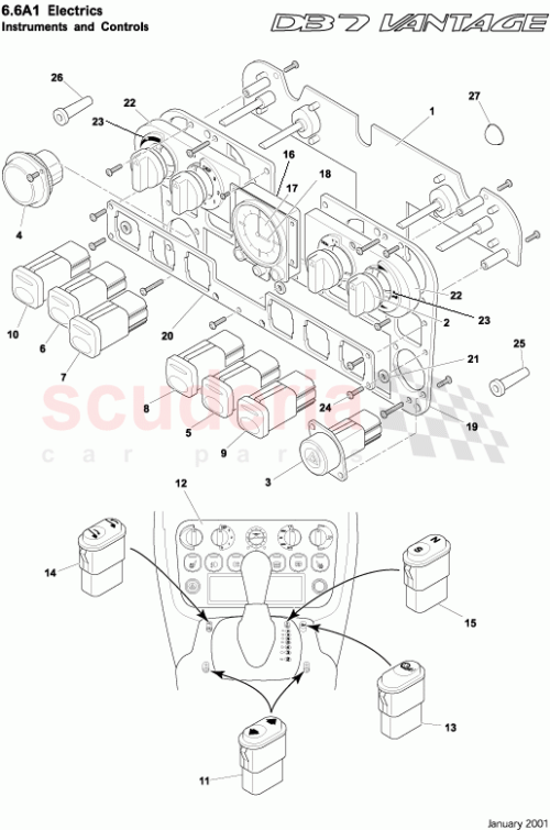 Part Diagram for Aston Martin 7G43-C2437-AAW