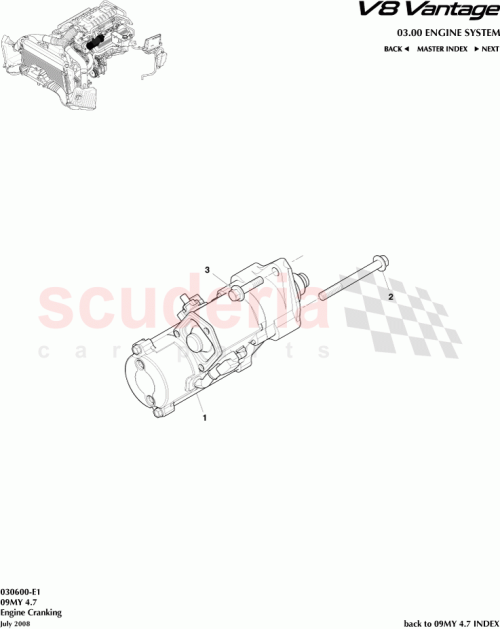 Part Diagram for Aston Martin 697655
