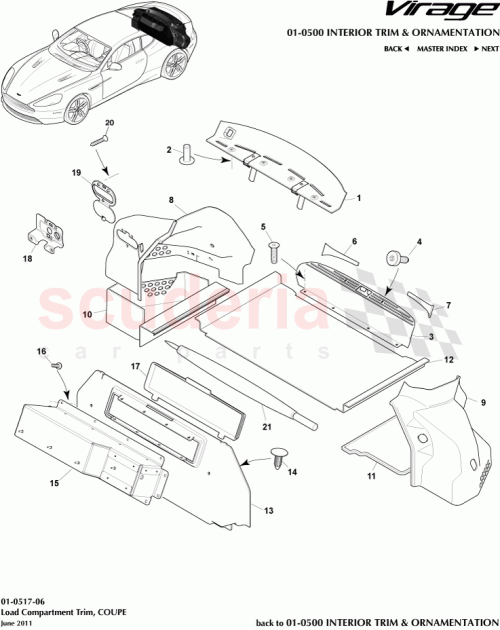 Part Diagram for Aston Martin 4G43-43660-AD