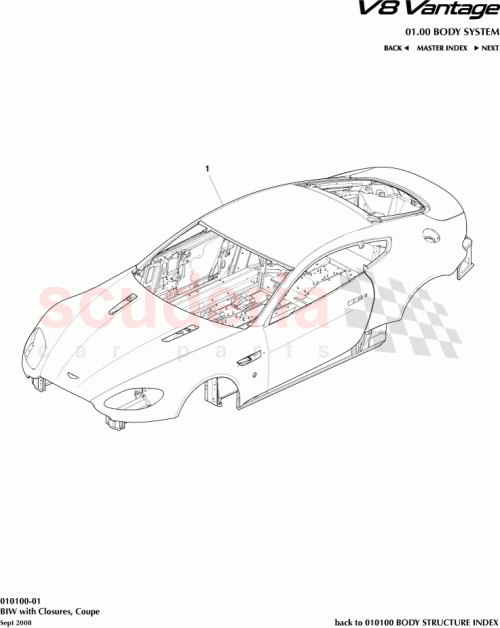 Part Diagram for Aston Martin AG33-20-10840