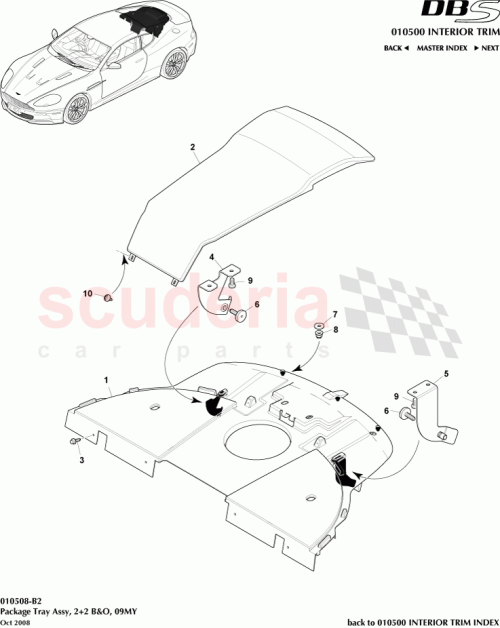 Part Diagram for Aston Martin 9D33-46922-AAW