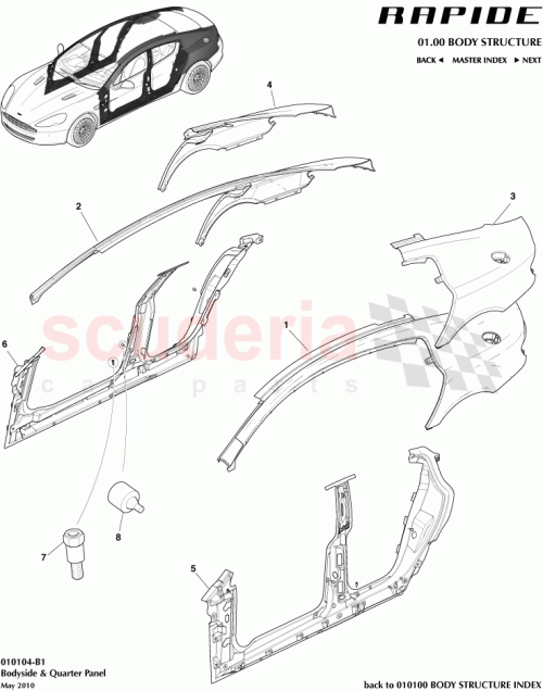 Part Diagram for Aston Martin AD43-F27846-AC
