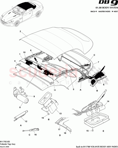 Part Diagram for Aston Martin 4G43-9G803-AD
