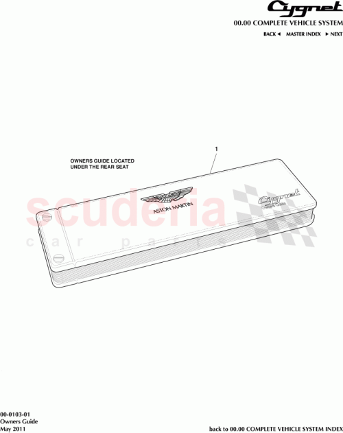 Part Diagram for Aston Martin CY2Y-120609-SA