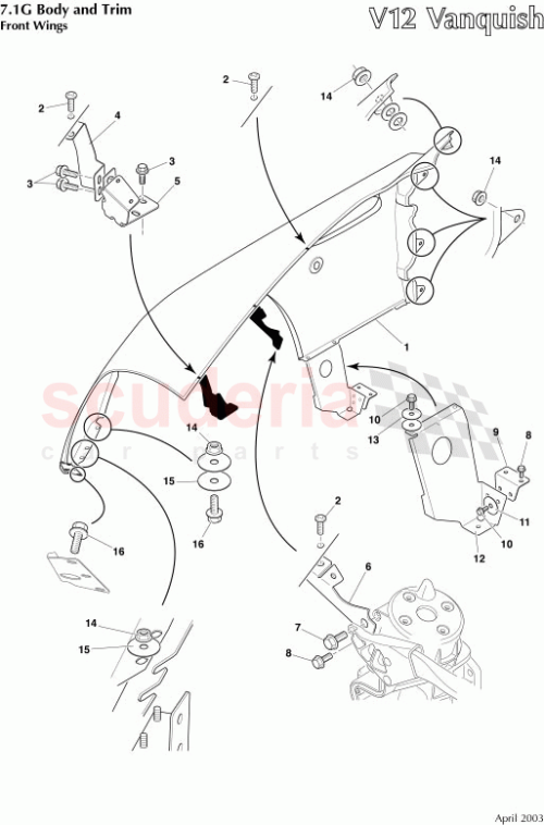 Part Diagram for Aston Martin 1R12-831339-AB