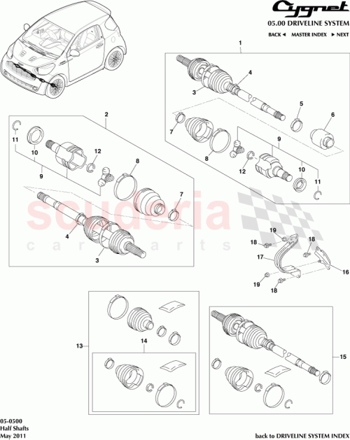 Part Diagram for Aston Martin 04427-74040