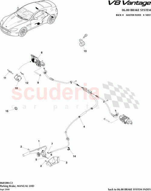 Part Diagram for Aston Martin 6G33-2853-AC