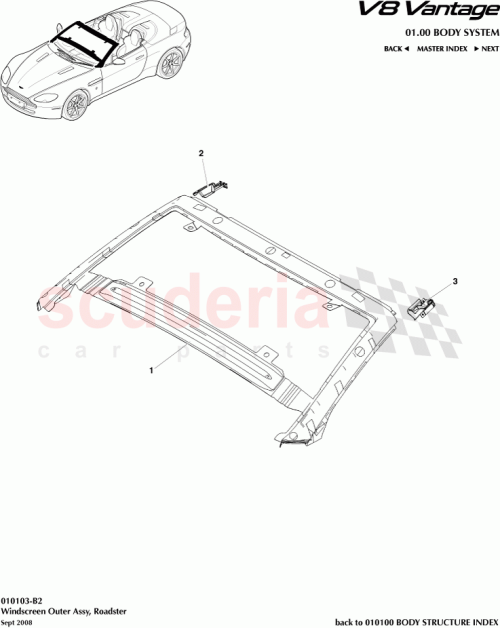 Part Diagram for Aston Martin 6G33-54246A34-AD
