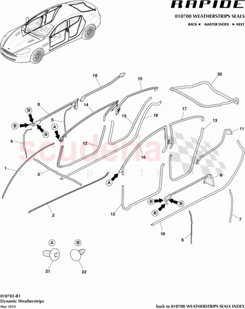 Part Diagram for Aston Martin AD43F20570AB