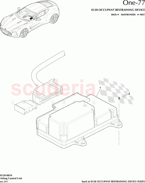 Part Diagram for Aston Martin AY93-14B321-AB