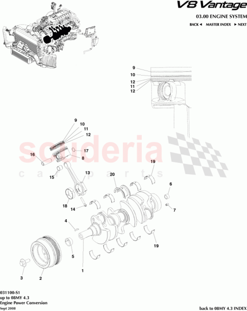Part Diagram for Aston Martin EG33-6333-ADA