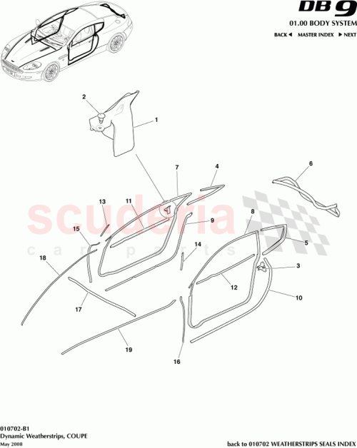 Part Diagram for Aston Martin 4G43-16A014-AF
