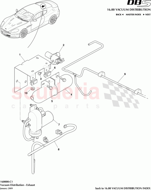 Part Diagram for Aston Martin 700265