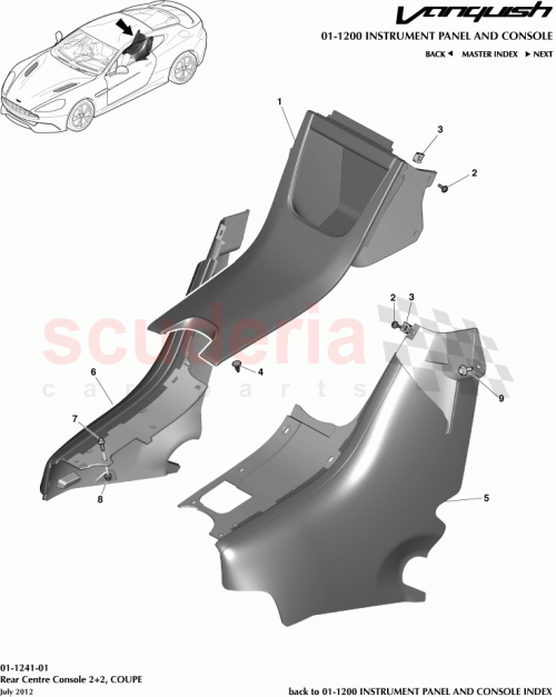 Part Diagram for Aston Martin CD33-045C63-ABW
