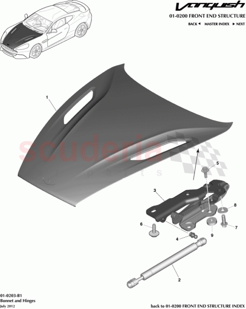 Part Diagram for Aston Martin DG43-16800-AA